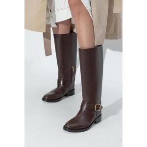 Madeline Maple Leather Boots